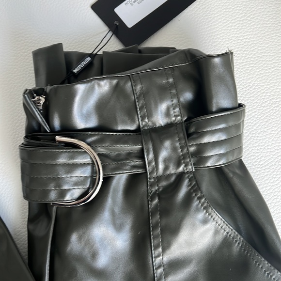 Khaki Leather waist Trouser - Picture 6 of 10